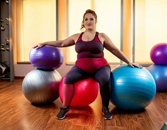 Les ballons d’exercice pour les personnes rondes : quels modèles choisir pour le yoga et les étirements ?