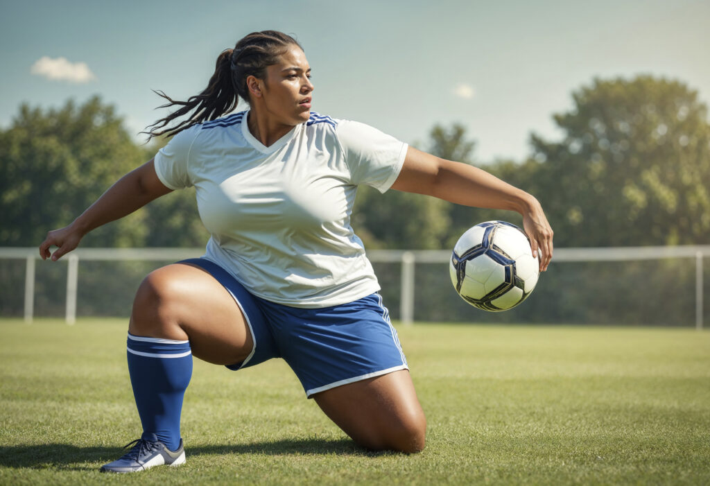 foot femme ronde