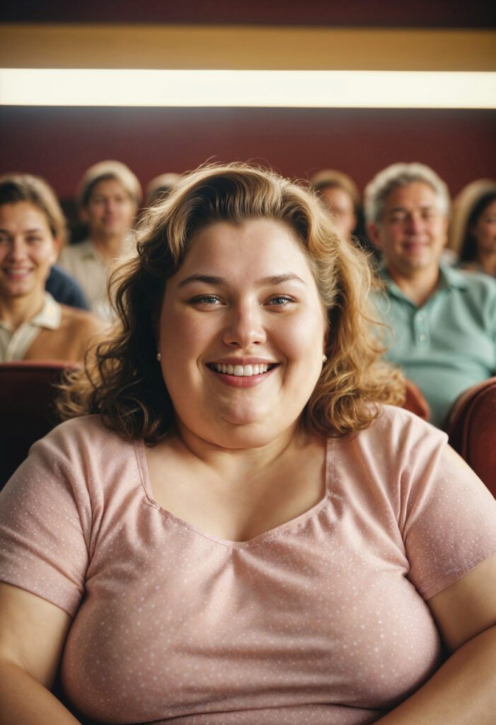 femme grosse au cinéma