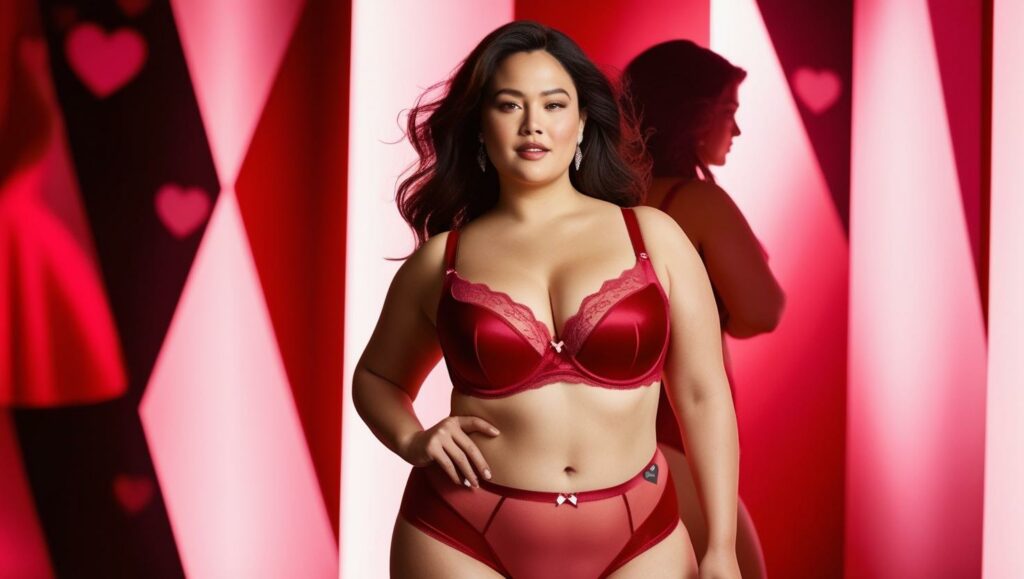 Lingerie plus size pour la Saint-Valentin