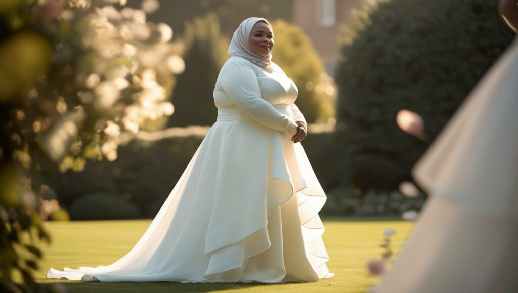 robe de mariée hijab